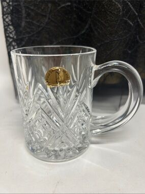 Paul Sebastian Clear lead  Crystal-Style Glass Mug - Clear
